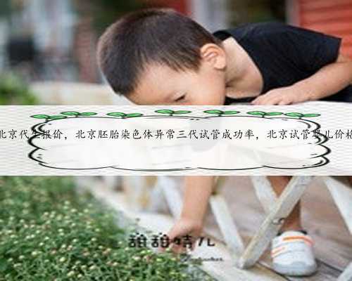 北京代生报价，北京胚胎染色体异常三代试管成功率，北京试管婴儿价格