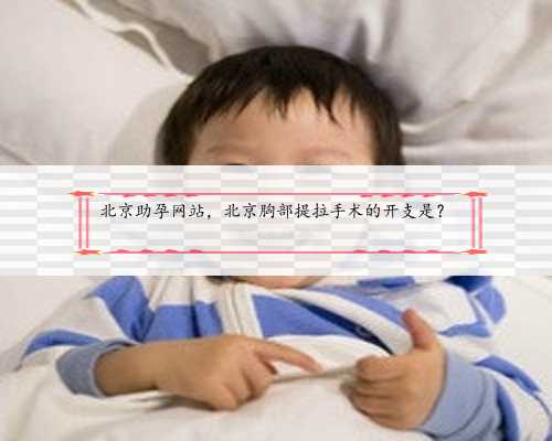 北京助孕网站，北京胸部提拉手术的开支是？